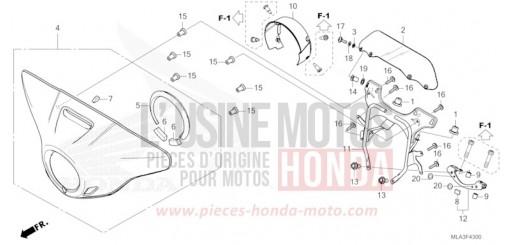 FRONT COWL/DEFLECTOR CMX1100A2P de 2023